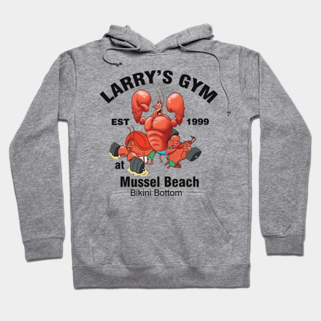 Larry's Gym At Mussel Beach Hoodie by  bullfarm